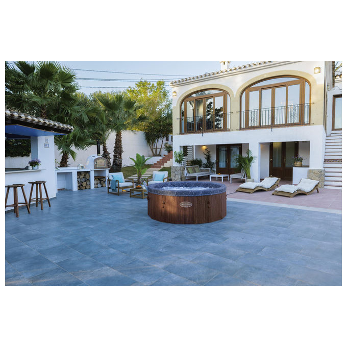 Bestway 6001W Lay-Z-Spa Toronto Idromassaggio AirJet 180 getti 1250 L 7 posti App SmartSpa 190x70 cm colore Marrone