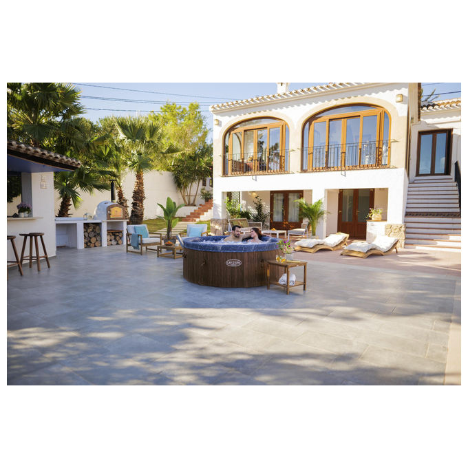 Bestway 6001W Lay-Z-Spa Toronto Idromassaggio AirJet 180 getti 1250 L 7 posti App SmartSpa 190x70 cm colore Marrone