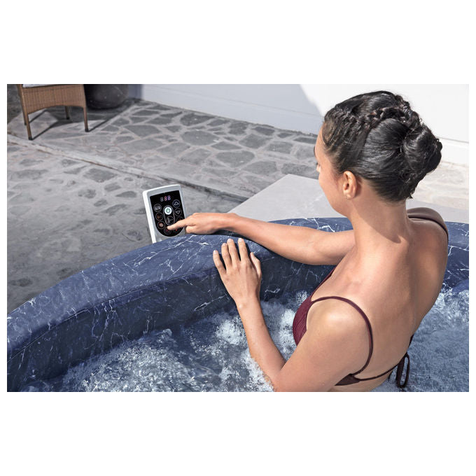 Bestway 6001W Lay-Z-Spa Toronto Idromassaggio AirJet 180 getti 1250 L 7 posti App SmartSpa 190x70 cm colore Marrone