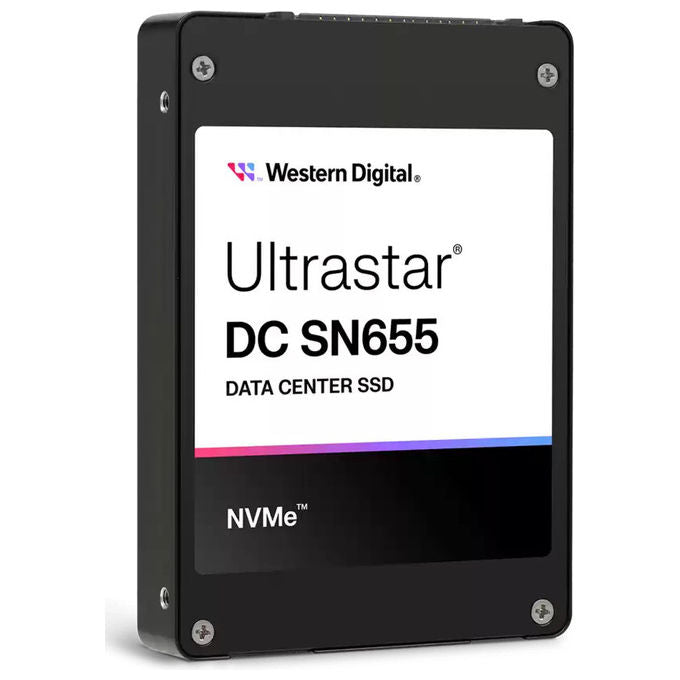 Western Digital 0TS2461 Ultrastar DC SN655 SSD NVMe U.3 3840 GB PCIe 4.0 6800 MB-s Lettura 2600 MB-s Scrittura Server Workstation