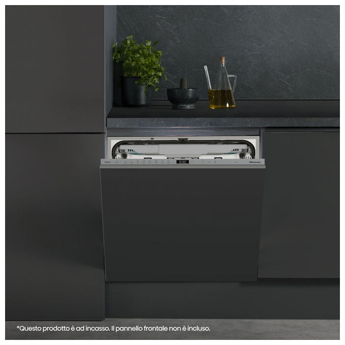 Hisense HV16A Lavastoviglie Incasso 16 coperti Classe A 43 dB Motore Inverter AutoDry Terzo Cesto (82x60x55 cm) colore Grigio