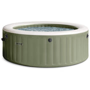 Intex 28426NP PureSpa Spa Gonfiabile Idromassaggio Rotonda 4 Posti 120 Getti 795 L 2200 W 196x71 cm colore Verde Oliva