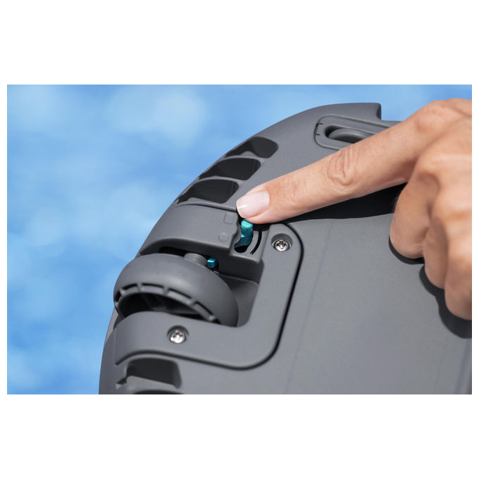 Bestway 58864 AquaTronix G100 Robot Pulitore Piscina a Batteria Li-Ion 7.4V autonomia 30 min fino a 18 m² colore Blu Grigio