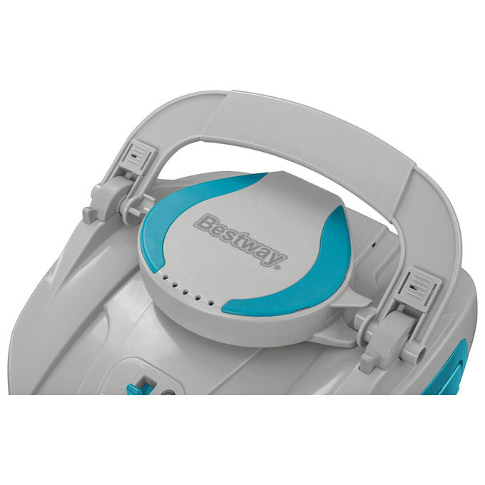 Bestway 58864 AquaTronix G100 Robot Pulitore Piscina a Batteria Li-Ion 7.4V autonomia 30 min fino a 18 m² colore Blu Grigio