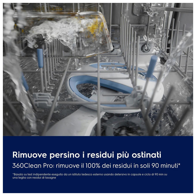 Electrolux E82LX220S Serie 800 Lavastoviglie Incasso 14 coperti Classe A-10% 38 dB AirDry Wi-Fi Inverter (82x60x56 cm) colore Nero