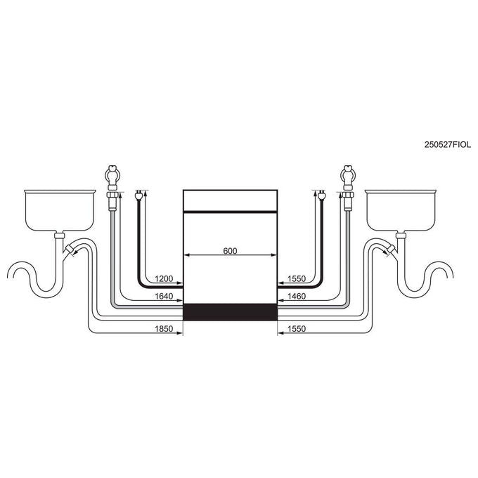 Electrolux E82LX220S Serie 800 Lavastoviglie Incasso 14 coperti Classe A-10% 38 dB AirDry Wi-Fi Inverter (82x60x56 cm) colore Nero