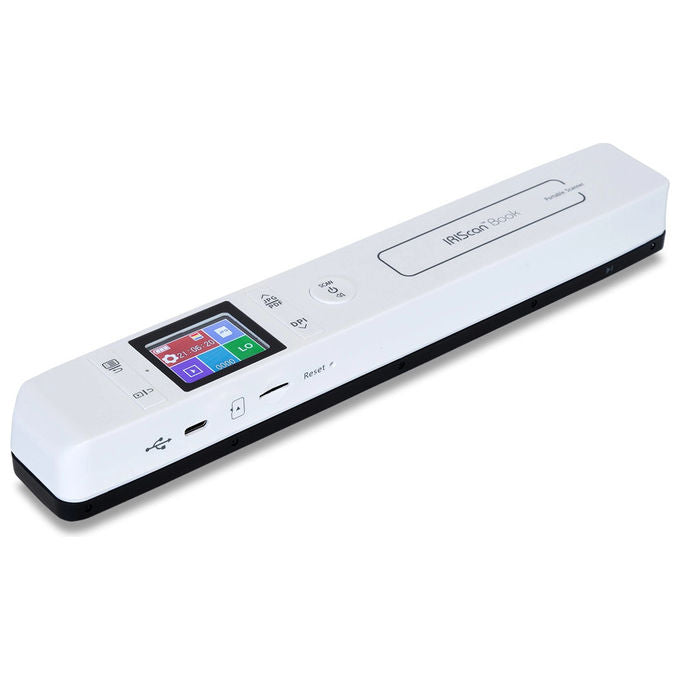 I.r.i.s. IRISCAN BOOK 7 DYSLEXIC Scanner Portatile A4 1050x1050 DPI CIS USB-C Display 1.5'' colore Bianco