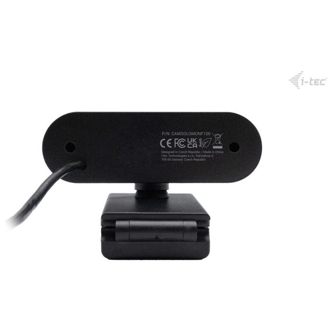I-tec CAMSOLOMONF100 Solomon 100 Webcam Full HD 1080p 2 MP Messa a fuoco fissa Microfono integrato Plug and Play colore Nero