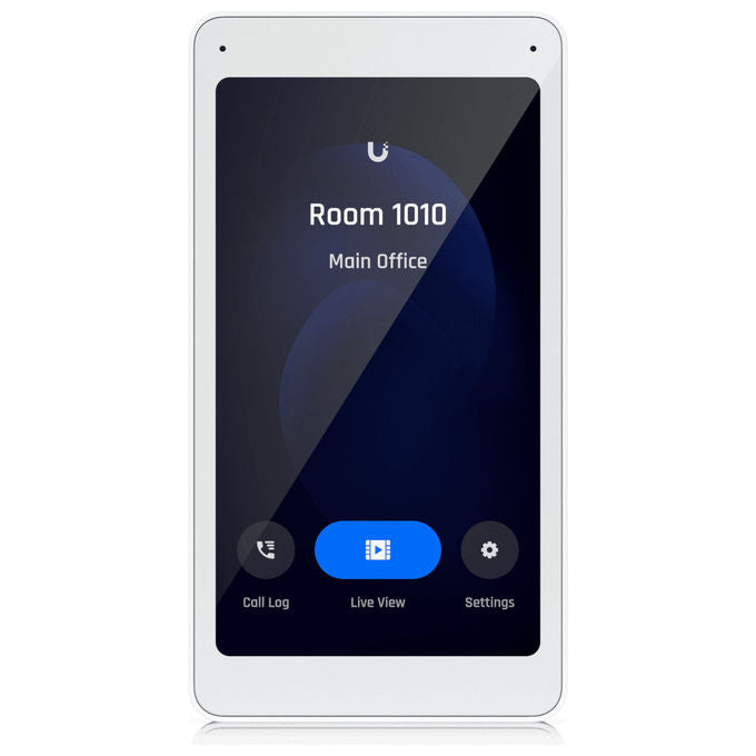 Ubiquiti UA-INTERCOM-VIEWER UniFi Display Videocitofono Touchscreen 5'' Audio Bidirezionale PoE Montaggio a Parete colore Bianco
