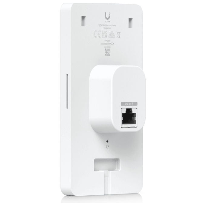 Ubiquiti UA-INTERCOM-VIEWER UniFi Display Videocitofono Touchscreen 5'' Audio Bidirezionale PoE Montaggio a Parete colore Bianco