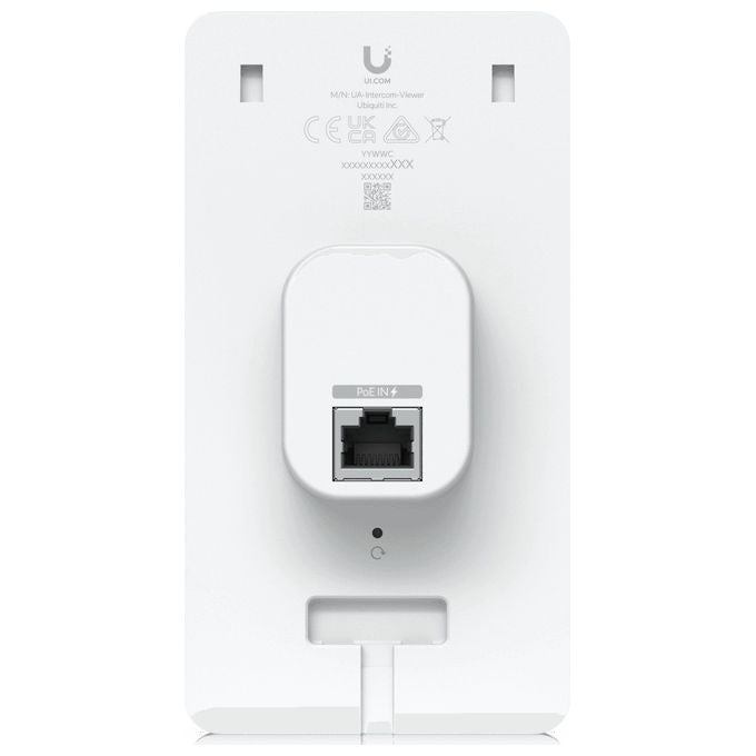 Ubiquiti UA-INTERCOM-VIEWER UniFi Display Videocitofono Touchscreen 5'' Audio Bidirezionale PoE Montaggio a Parete colore Bianco