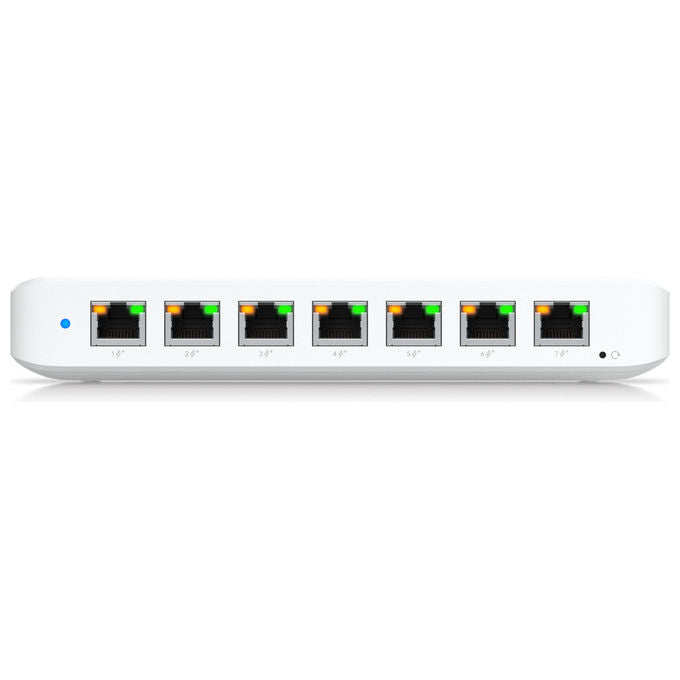 Ubiquiti USW-ULTRA-210W UniFi Ultra Switch Gestito L2 8 Porte Gigabit Ethernet 7x PoE+ Budget PoE 202W colore Bianco