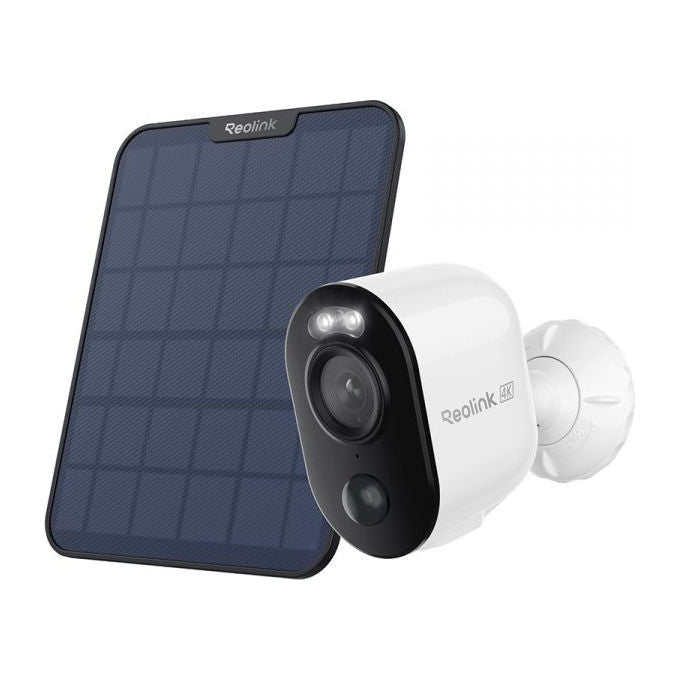 Reolink BWC4K01 Argus Series B350 Telecamera di Sicurezza IP 4K 8MP Wi-Fi Batteria 6000 mAh Visione Notturna IR IP65 colore Bianco
