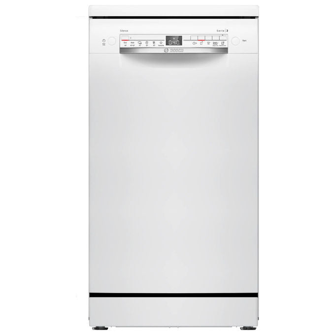 Bosch SPS2HKW55E Serie 2 Lavastoviglie Slim 10 coperti Classe D 46 dB Wi-Fi Home Connect (84.5x45x60 cm) colore Bianco