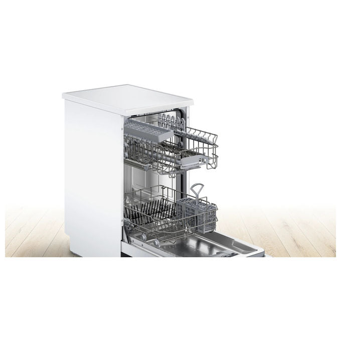 Bosch SPS2HKW55E Serie 2 Lavastoviglie Slim 10 coperti Classe D 46 dB Wi-Fi Home Connect (84.5x45x60 cm) colore Bianco