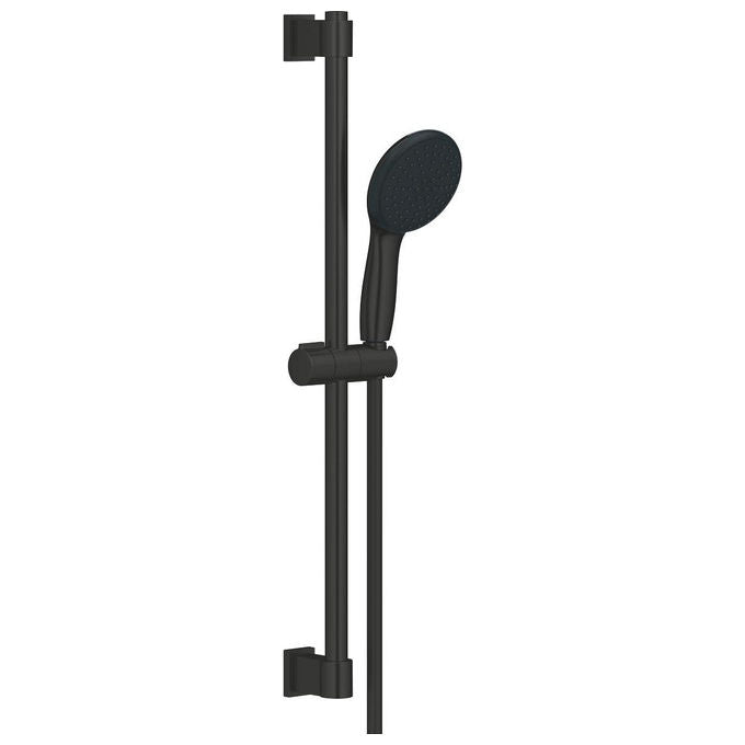 Grohe 279482431 Vitalio Start 110 Set Doccia a Parete Asta Saliscendi 60 cm 2 Getti Rain Jet Flessibile 1750 mm colore Nero