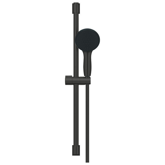 Grohe 279482431 Vitalio Start 110 Set Doccia a Parete Asta Saliscendi 60 cm 2 Getti Rain Jet Flessibile 1750 mm colore Nero