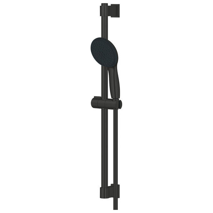 Grohe 279482431 Vitalio Start 110 Set Doccia a Parete Asta Saliscendi 60 cm 2 Getti Rain Jet Flessibile 1750 mm colore Nero