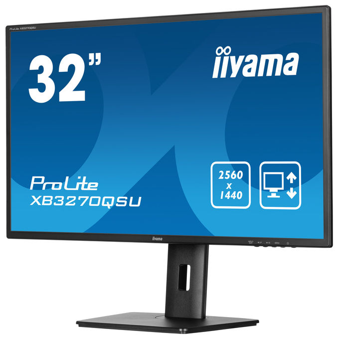 Iiyama XB3270QSU-B1 ProLite Monitor PC 31,5'' IPS QHD 2560x1440 100Hz 3ms AMD FreeSync Hub USB 3.2 Altoparlanti colore Nero