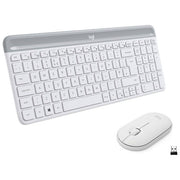 Logitech 920-009189 MK470 Slim Combo Kit Tastiera e Mouse Wireless QWERTZ Tedesco Silenzioso colore Bianco