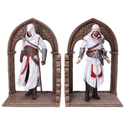 Nemesis Now B5600T1 Assassin's Creed Fermalibri Altair ed Ezio in Resina Dipinta a Mano 24 cm colore Marrone