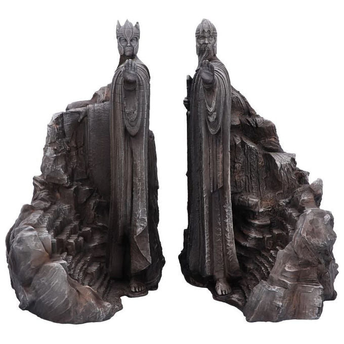 Nemesis Now B6597A24 Il Signore degli Anelli Gates of Argonath Fermalibri in Resina dipinti a mano 19 cm colore Grigio