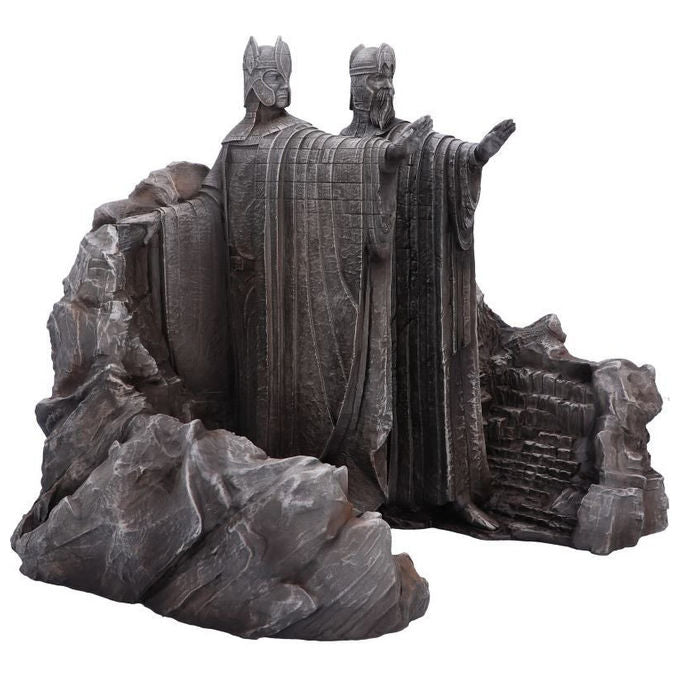 Nemesis Now B6597A24 Il Signore degli Anelli Gates of Argonath Fermalibri in Resina dipinti a mano 19 cm colore Grigio