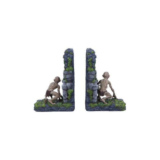 Nemesis Now B6945A25 Il Signore degli Anelli Gollum e Smeagol Fermalibri in Poliresina 18.5 cm colore Verde Grigio