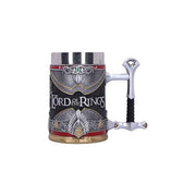 Nemesis Now B5873V2 Il Signore degli Anelli Boccale Aragorn Corona di Elessar Resina 15,5 cm colore Argento