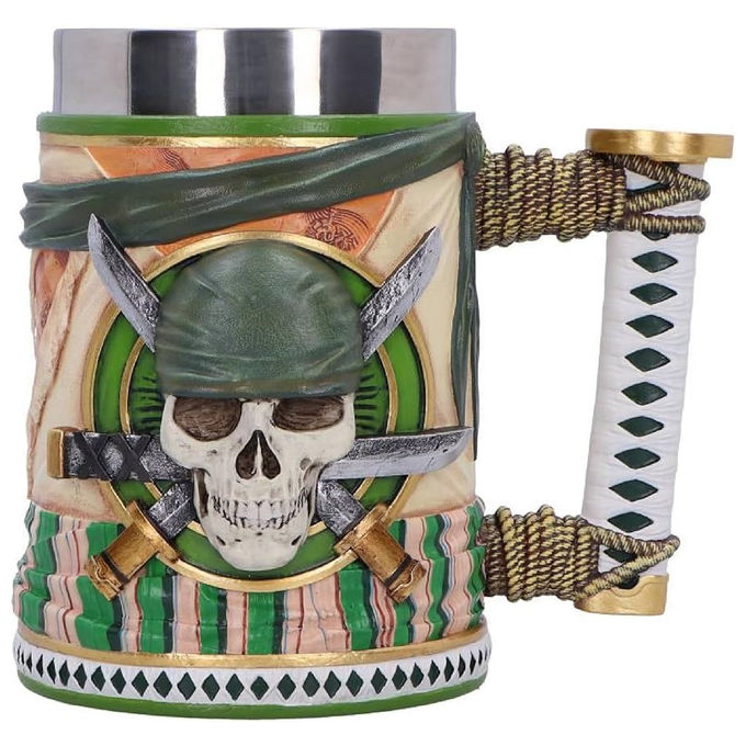 Nemesis Now B7384A26 One Piece Boccale Zoro in Resina 15 cm colore Verde
