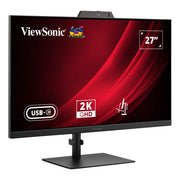 ViewSonic VG2741V-2K Monitor PC 27'' IPS QHD 2560x1440 120Hz Webcam 5MP USB-C Altoparlanti colore Nero