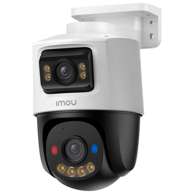Imou IPC-PS70FP-10M0 PS70F Telecamera IP PoE Doppio Obiettivo 10MP Esterno Pan Tilt AI Sirena 110dB Visione Notturna 30m colore Bianco