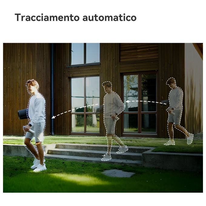 Imou IPC-SA70F-10M1T2-EU AOV Dual Kit Telecamera IP Esterna Doppia Ottica 10MP 4G Wi-Fi Batteria 10000 mAh Pannello Solare 8W IP66 colore Nero Bianco