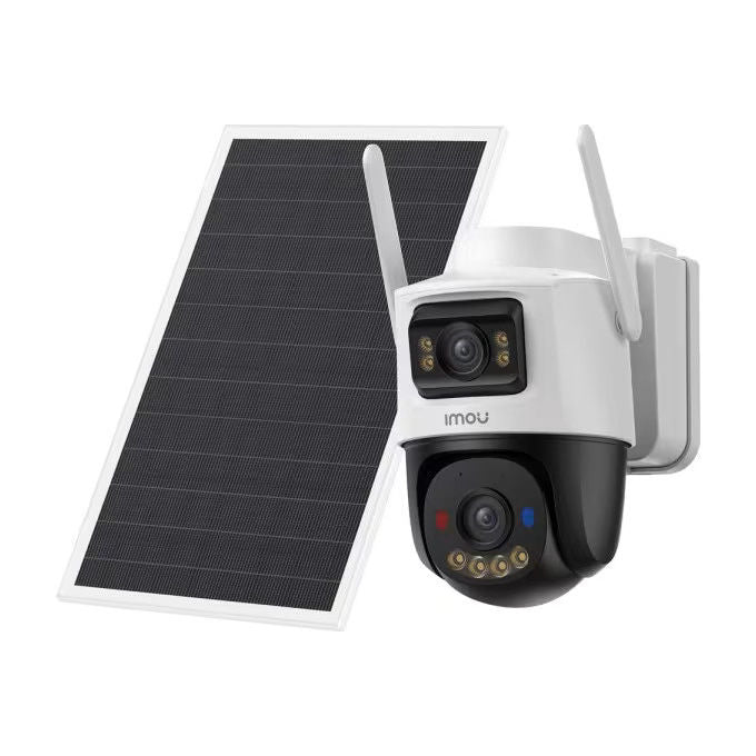 Imou IPC-SA70F-10M1T2-EU AOV Dual Kit Telecamera IP Esterna Doppia Ottica 10MP 4G Wi-Fi Batteria 10000 mAh Pannello Solare 8W IP66 colore Nero Bianco