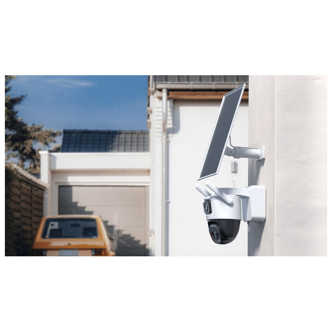 Imou IPC-SA70F-10M1T2-EU AOV Dual Kit Telecamera IP Esterna Doppia Ottica 10MP 4G Wi-Fi Batteria 10000 mAh Pannello Solare 8W IP66 colore Nero Bianco