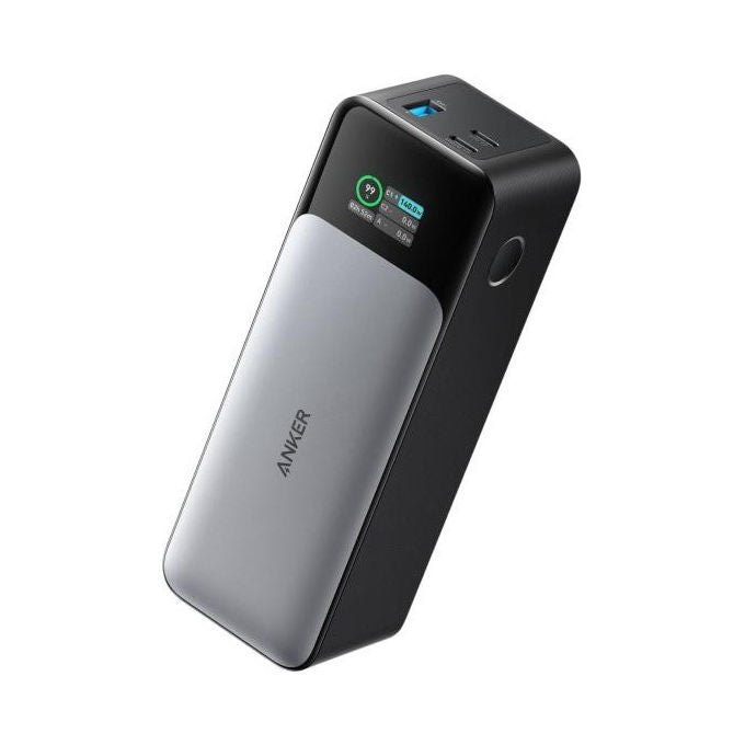 Anker A1289 737 PowerCore 24K Power Bank 24000 mAh 140 W GaNPrime Display Digitale 2 USB-C 1 USB-A colore Nero Argento