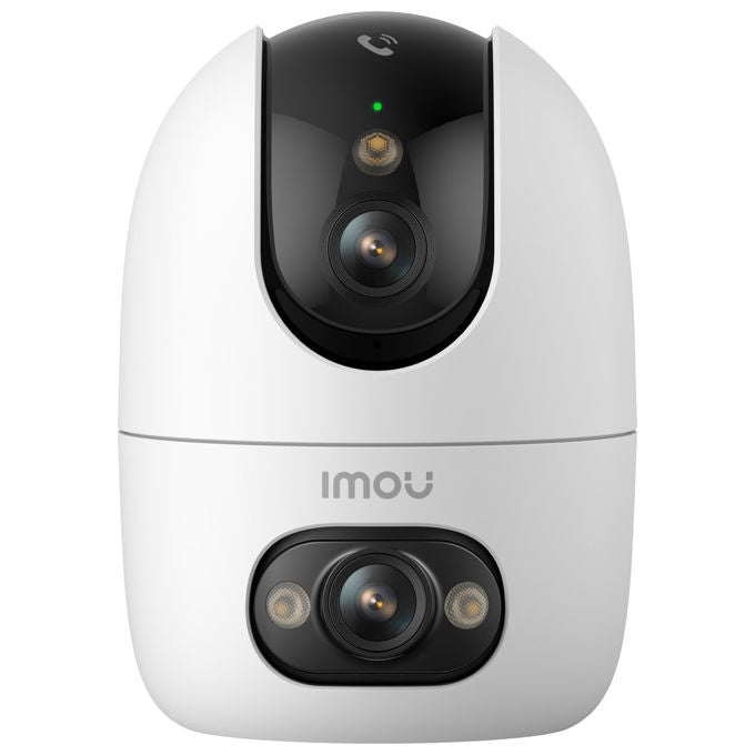 Imou IPC-S20EP-6M0S-IMOU A1 Dual Telecamera IP Wi-Fi 6 Dual Band Doppia Lente 6 MP Visione Notturna Rilevamento AI Audio Bidirezionale MicroSD 512 GB colore Nero Bianco