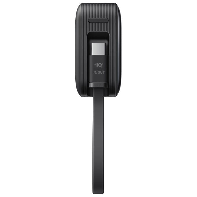 Anker A1259G11 545 Nano Power Bank 10000 mAh 30W ricarica rapida cavo USB-C integrato colore Nero