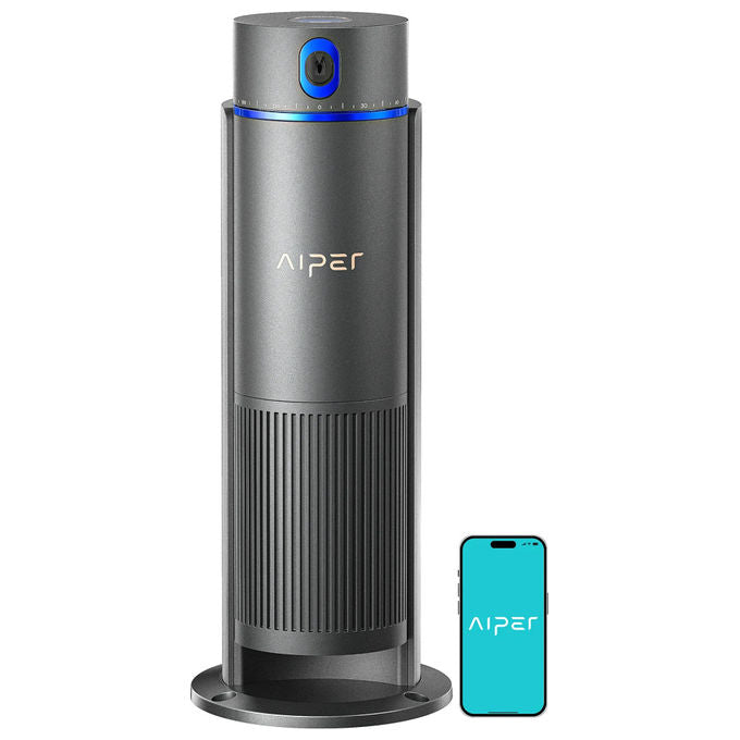Aiper IRRISENSE 2 Sistema di Irrigazione Intelligente 4 in 1 Wi-Fi 10 zone sensore pioggia 445 m² colore Nero