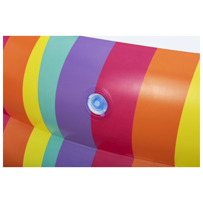 Bestway 54443 Rainbow Dreams Piscina Gonfiabile Rotonda 206x51 cm 632 L 2 Portabicchieri PVC colore Multicolore