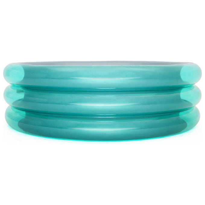 Bestway 51042 Big Metallic Piscina Gonfiabile per Bambini Tonda 3 anelli 170x53 cm 697 L colore Blu