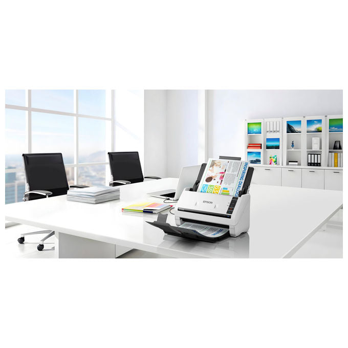 Epson DS-530III WorkForce Scanner a foglio 600 x 600 DPI A4 fronte retro 40 ppm ADF 60 fogli OCR USB 3.2 colore Bianco