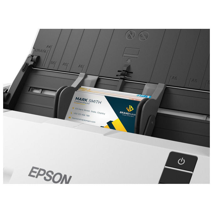 Epson DS-530III WorkForce Scanner a foglio 600 x 600 DPI A4 fronte retro 40 ppm ADF 60 fogli OCR USB 3.2 colore Bianco