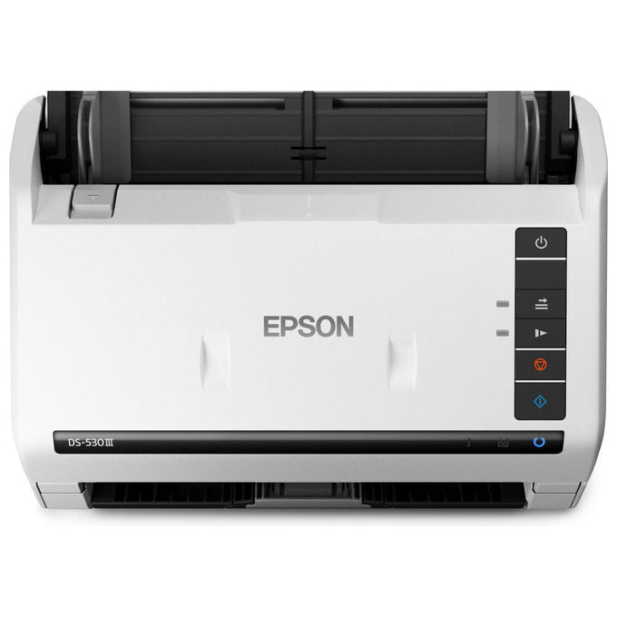 Epson DS-530III WorkForce Scanner a foglio 600 x 600 DPI A4 fronte retro 40 ppm ADF 60 fogli OCR USB 3.2 colore Bianco