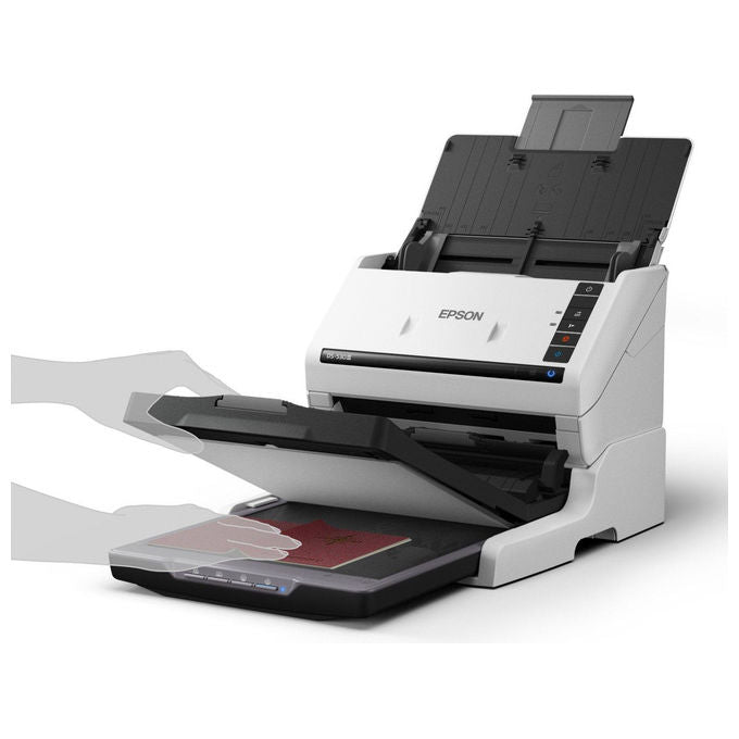Epson DS-530III WorkForce Scanner a foglio 600 x 600 DPI A4 fronte retro 40 ppm ADF 60 fogli OCR USB 3.2 colore Bianco