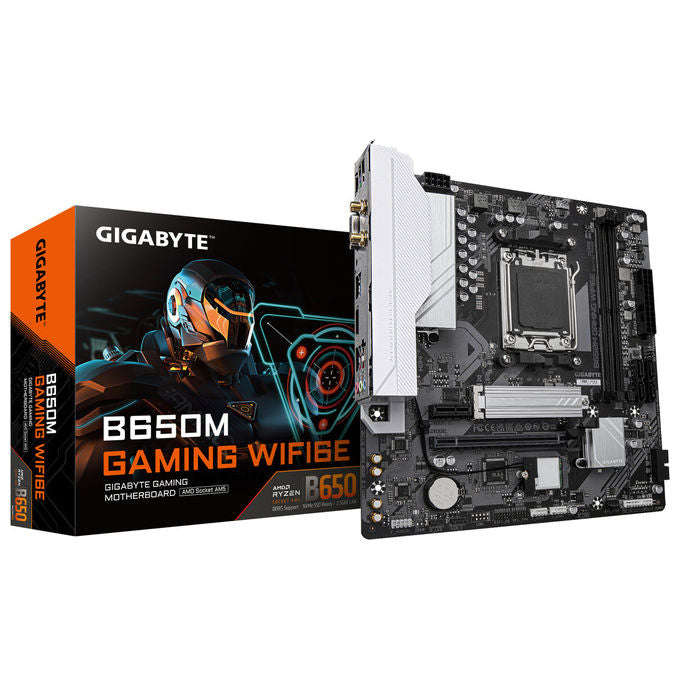 Gigabyte B650M GAMING WIFI6E Scheda Madre micro ATX Socket AM5 AMD B650 DDR5 6400 MHz Wi-Fi 6E LAN 2.5 GbE PCIe 4.0 M.2