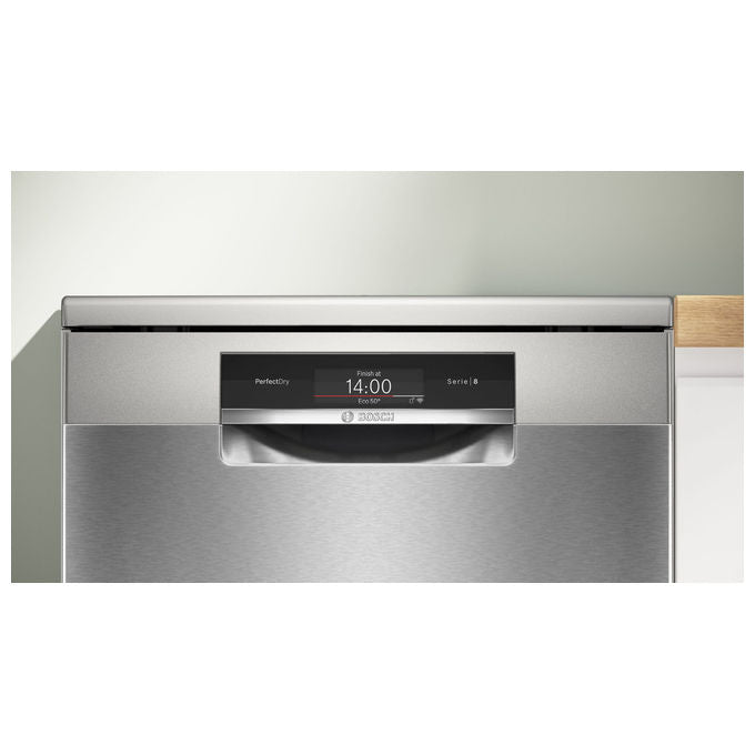 Bosch SMS8TCI04E Serie 8 Lavastoviglie Libera installazione 14 coperti Classe A 42 dB PerfectDry Wi-Fi (84.5x60x60 cm) colore Acciaio inox