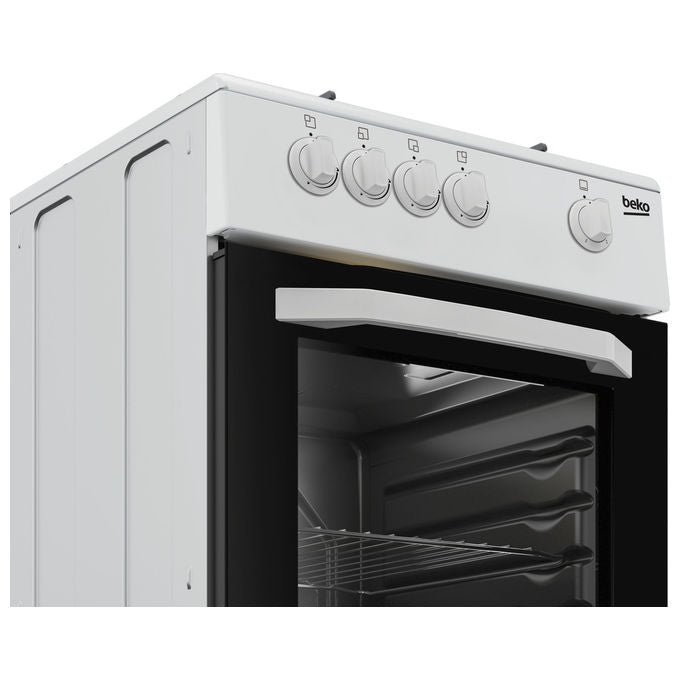 Beko CSG42001FW Cucina a Gas 4 Fuochi Forno a Gas 54 L Classe A Gas Safety (85x50x50 cm) colore Bianco