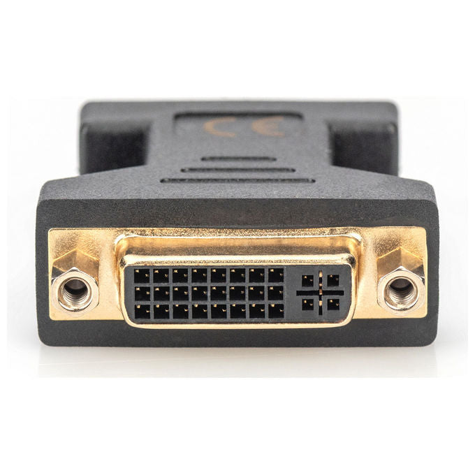 Digitus AK-320505-000-S Adattatore Video DVI-I 24+5 Femmina a VGA HD D-Sub 15 Poli Maschio Dual-Link risoluzione 1920x1200 colore Nero