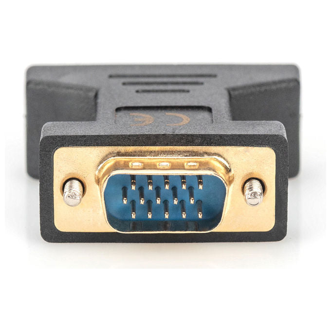 Digitus AK-320505-000-S Adattatore Video DVI-I 24+5 Femmina a VGA HD D-Sub 15 Poli Maschio Dual-Link risoluzione 1920x1200 colore Nero